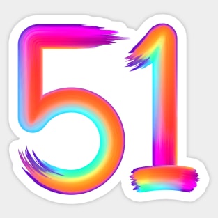 brushed 51 Sticker